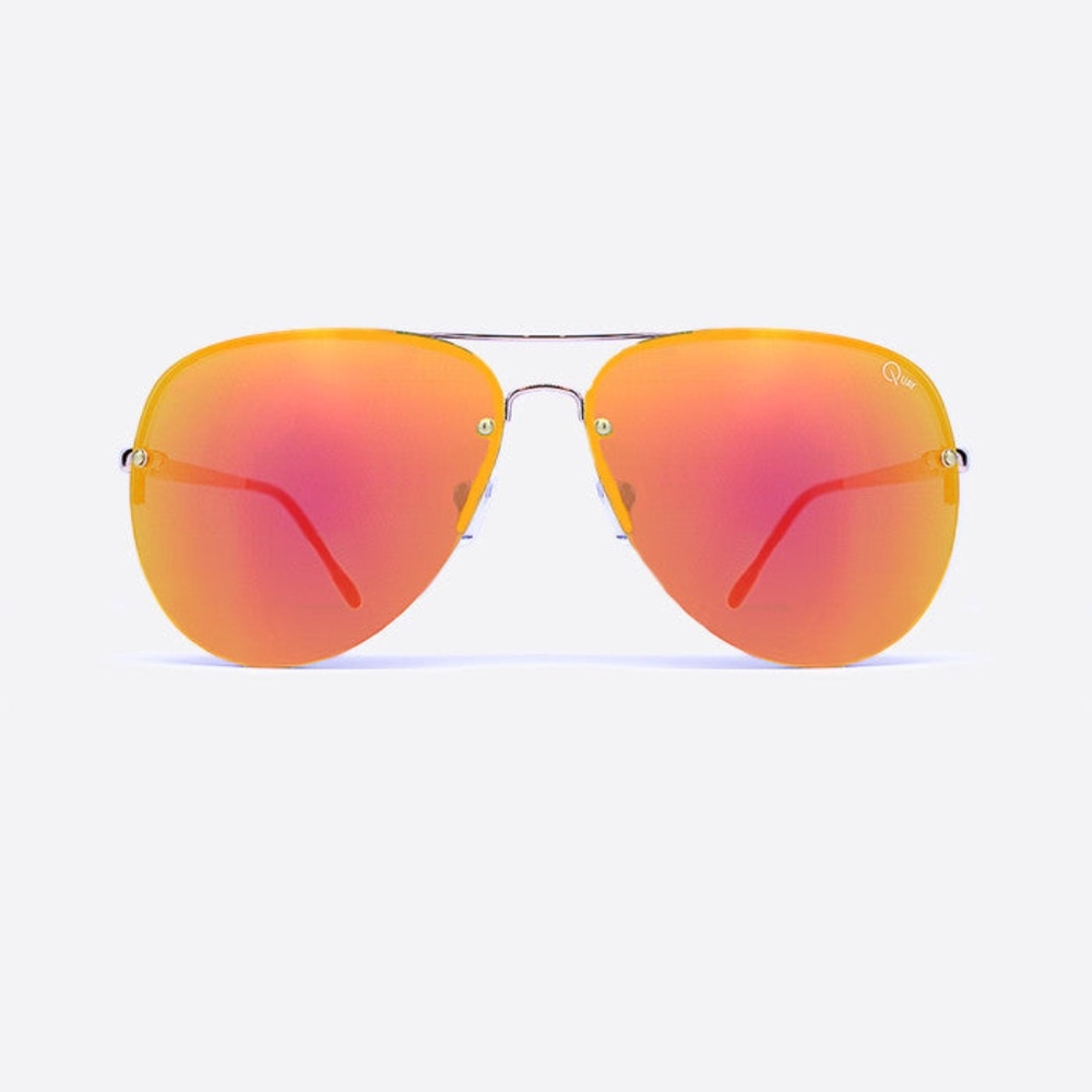 Quay Muse red gold XL aviators